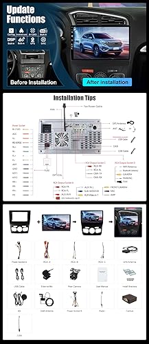 BXLIYER | INTEGRE 4G LTE & Dab| 6G+128G - Android 14 Autoradio pour Citroen C4 C4L DS4 (2013-2017) - Carplay + Android Auto - Caméra + MIC - 2 Din QLED 10.1 Pouce - Volant Dual Band WiFi DSP 360-CAM - Poukt