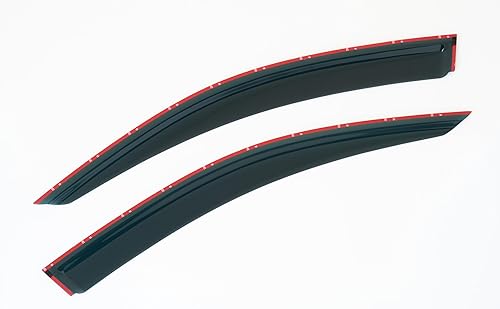 Lot de 2 déflecteurs d'air adhésifs compatibles avec Peugeot Boxer, Citroën Relay et Jumper, Fiat Ducato 2007 2008 2009 2010 2011 2012 2013 2014 2015 2016 2017 2018 2019 2020, 2021, 2022, 2023, 2024 - Poukt
