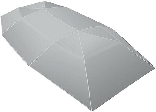 Housse de Voiture Bâche Parapluie Voiture Housse De Protection Solaire Parapluie Voiture Tissu Oxford Résistant Aux UV Pliable Tente De Toit Imperméable pour Voiture 4×2.1M Couverture de Voiture (Col - Poukt
