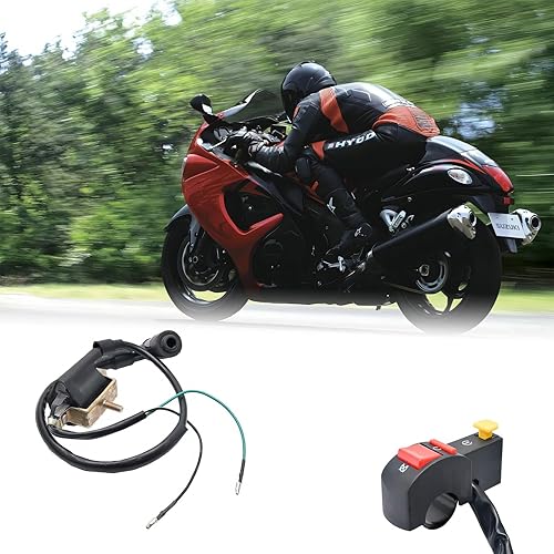 Baceyong Système d’allumage électrique complet avec faisceau de câblage pour motos de 50/70/90/110/125 cc, quads, dirt bikes et buggys - Poukt