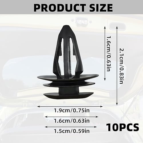 Lot de 10 clips de fixation universels durables en plastique pour poignée de hayon de voiture MG ZS MG3 pour hayon arrière de chargement de coffre, étagère de colis, cordons de serrage - Poukt