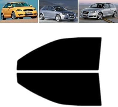 Film Solaire Vitres Teintées pour-Audi A3 3-Portes 2003-2010 - Vitres Avant (70% Fumé Ultra Léger) - Poukt