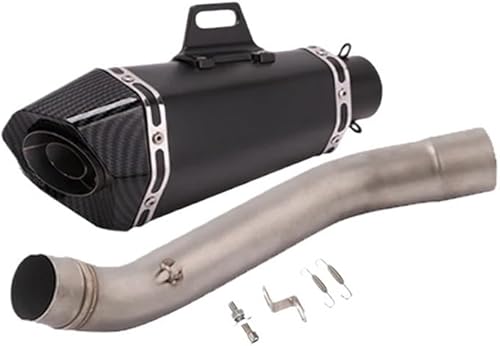 Echappement Silencieux Moto Tuyau pour Z750 2004-2008 Pot D'échappement De Moto 51mm Silencieux sans Lacet Moyen Lien Tuyau Silencieux Silencieux D'échappement Silencieux - Poukt