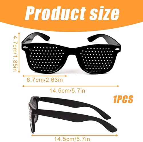 XPEX Lunette de repos homme Lunettes à trou complet Aide à corriger la vision Verres progressifs Lunettes à sténopé pour hommes Lunettes pour l'entraînement de la vision avec sténopé - Poukt