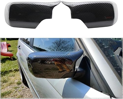SWEPER Coques Remplacement rétroviseurs Auto pour BMW E46 E39 pour Berline pour Touring 1998 1999 2000-2005 Couvercles Rétroviseur Noirs Capuchons Latéraux (Couleur : Noir) - Poukt