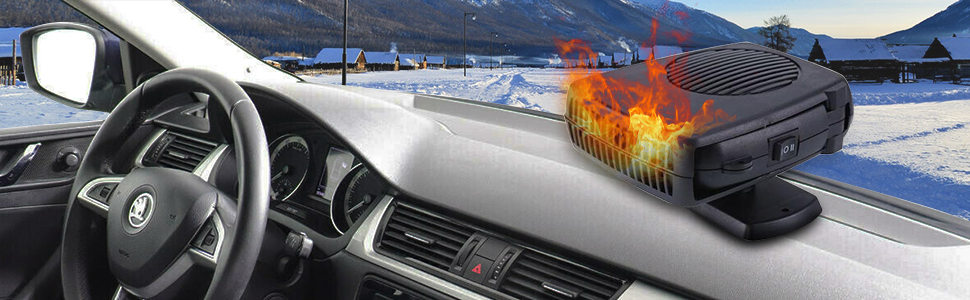 12V 150W Voiture Portable Radiateur Ventilateur