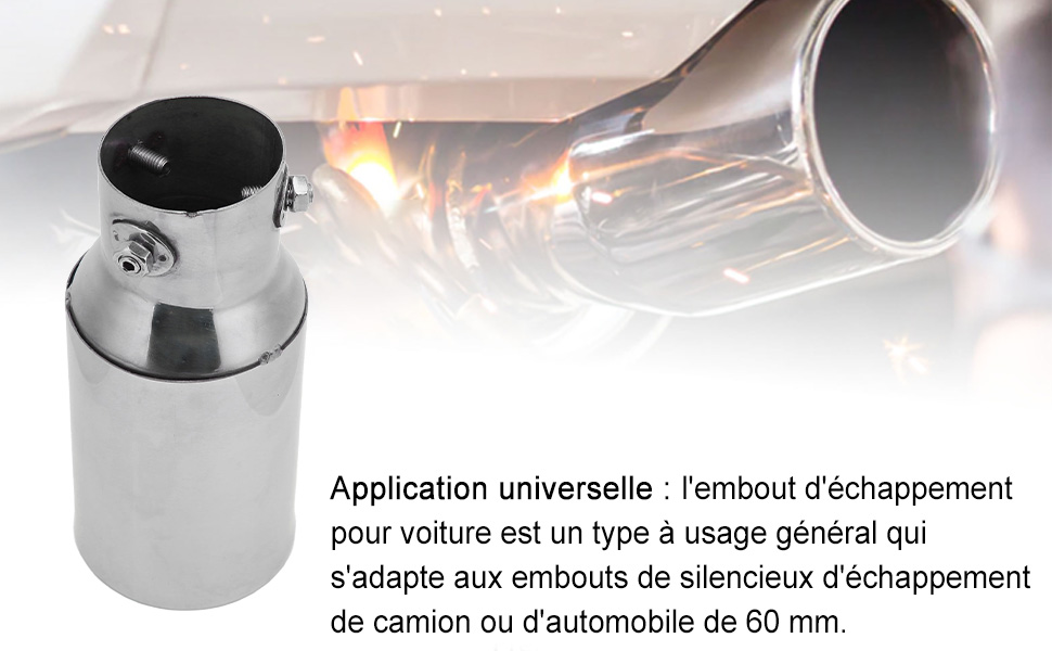 embout échappement sortie echappement double embout échappement 63mm