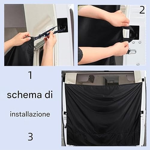 Rideaux de confidentialité de voiture | couverture latérale pour confidentialité et blindage, séparateur arrière, housse de douche réutilisable pour berline, minivan, van - Poukt