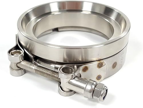 Kit de bride de serrage Turbo Exhuast V-band pour GT45 GT45R T304 en acier inoxydable 8,3 cm - Poukt