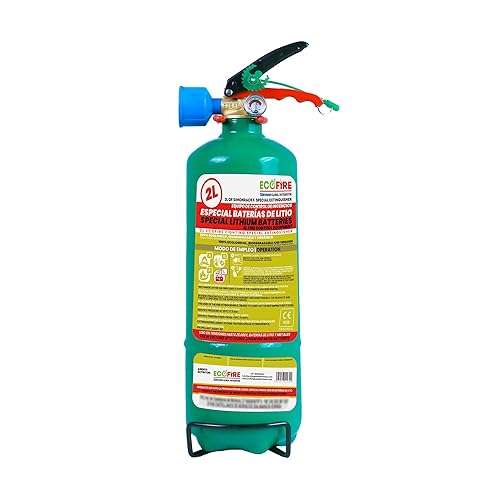 ECOFIRE Fighting Extincteur pour Feux ABFL, 2 litres, éteint les Batteries au Lithium, Écologique, Organique - Poukt