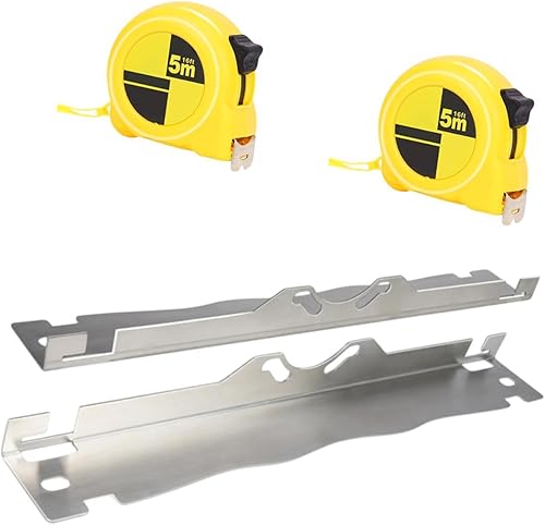 Okiyakusama Outils d'alignement des Roues Mesures précises avec des Trous Suspendus Outils d'alignement des Orteils mesurant des Bandes pour Les Voitures de, Noir - Poukt