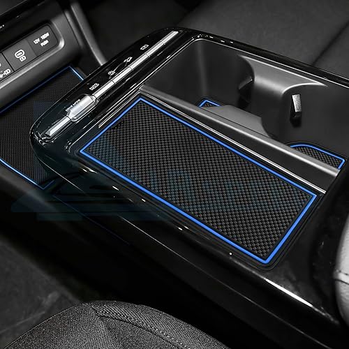 KUNGKIC Lot de 15 tapis antidérapants en caoutchouc pour Hyundai Tucson 2025, pour gobelet à eau, boîte de rangement, rouge - Poukt