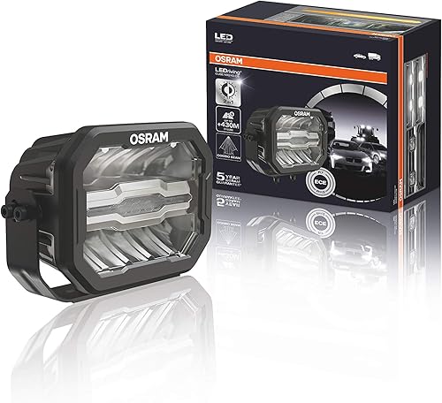 OSRAM LEDDL111-CB Round, phare LED pour éclairage de champ proche et lointain, combo, 3000 lumens, faisceau lumineux jusqu'à 300 m, phare à LED/feu de route auxiliaire et feu de position, ECE - Poukt