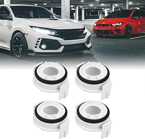 MACHSWON Lot de 4 adaptateurs de phare LED H7 pour ampoule en plastique blanc pour BMW E46 318i E65 E90 - Poukt