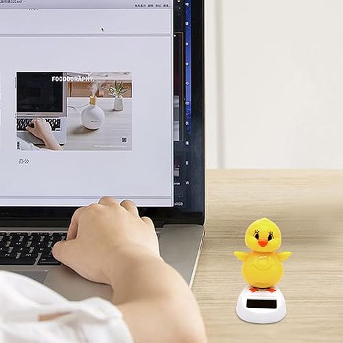 Poulet dansant solaire pour fenêtre,poussin dansant solaire,Jouets de danse solaires | Jouets de danse à énergie solaire, figurines d'ornements de poussin de dessin animé, tête de Bobble pour tableau - Poukt