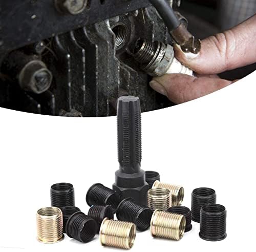 Outil de réparation de filetage, Outils et dépannage Kits de réparation de filetage de bougie d'allumage M14x1.25 Kit de rechapage en acier au carbone - Poukt