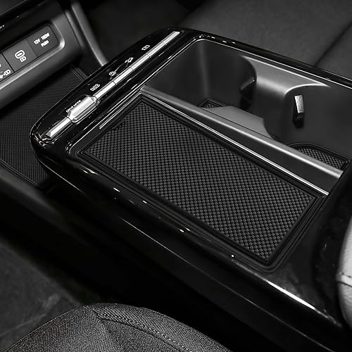 KUNGKIC Lot de 15 tapis antidérapants en caoutchouc pour Hyundai Tucson 2025, pour gobelet à eau, boîte de rangement, rouge - Poukt