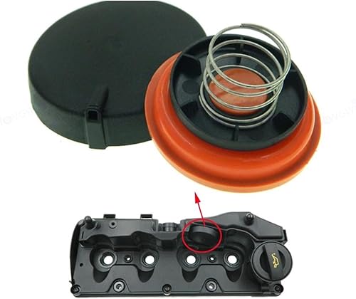 HUVNEXA 03L103469 Nouveau kit de réparation de Couvercle de soupape PCV Bouchon de soupape avec Membrane 1.6TDI, 2.0TDI, 3.0TDI, for VW, for, A4 A6 Q5 059103470AS Couvercle de soupape PCV pour voitur - Poukt