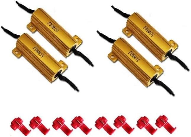 4 pcs Résistances de Charge Anti-Erreur OBD/CANBUS et Anti-clignotement Rapide pour Montage d'Ampoules LED - Poukt