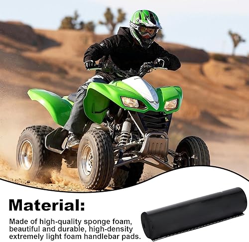 Coussinet rond en mousse pour guidon de moto - Ajustement précis pour guidon de moto - Coussin souple pour voyage, trajet - Poukt