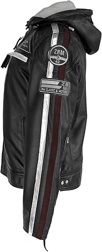 Zerimar Veste de motard en cuir véritable pour femme Veste élégante et moderne - Cuir durable - Design polyvalent et sophistiqué - Poukt