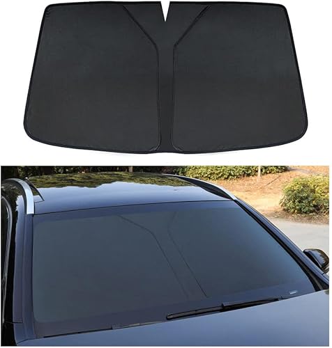Ajustement pour Audi A3 8V 2012-2018, Pare-Soleil de Pare-Brise Avant de Voiture, Couverture de Pare-Soleil de Pare-Brise Avant Anti-UV Durable sur Mesure - Poukt