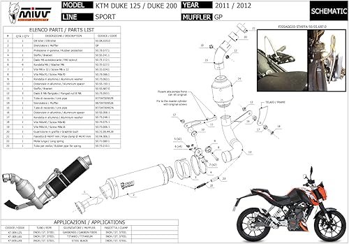 mivv ligne complete homologue nocat gp acier noir compatible avec ktm 125 duke 2011 2012 2013 2014 2015 2016 mototopgun - Poukt