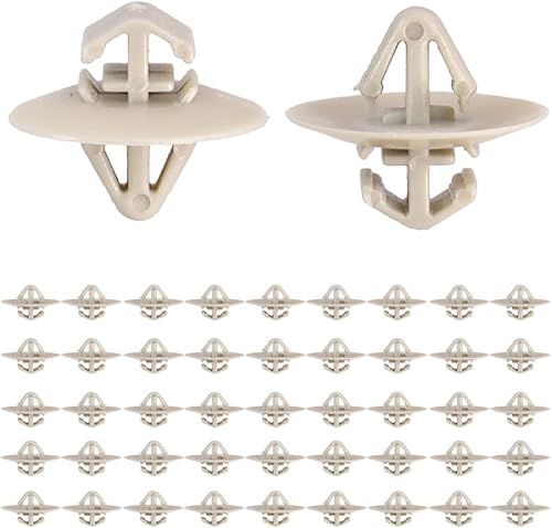 Lot de 50 clips en plastique pour moulures de porte latérale pour Opel Vivaro/Renault - Poukt