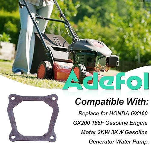 Adefol 12 pièces Couvercle de culbuteur Joint pour Honda GX160 GX200 168F 2KW 3KW Générateur d'essence Moteur Pompe à Eau - Poukt