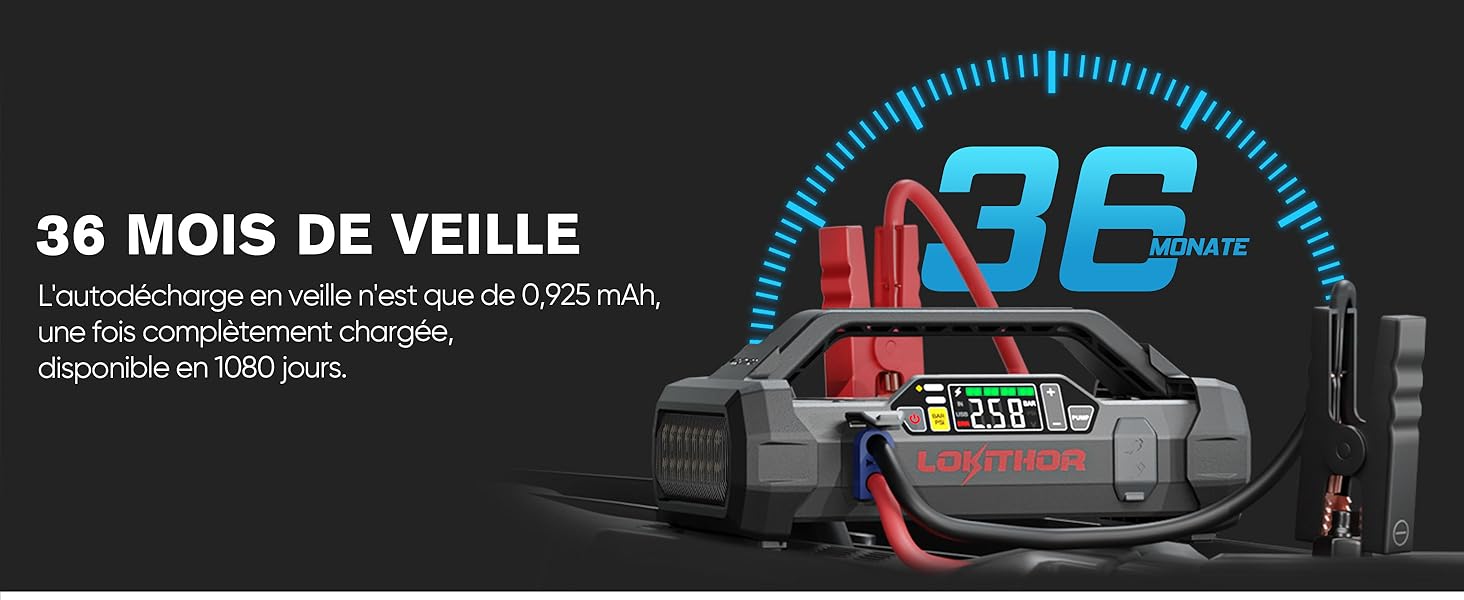 LOKITHOR Booster Batterie Voiture avec Compresseur