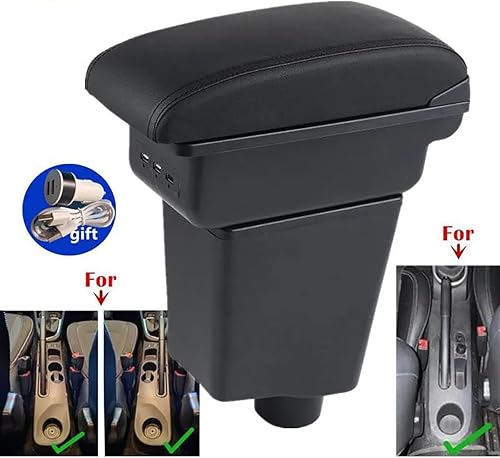 Accoudoir Console Centrale Pour Renaultes Pour Clio 4 Pour Captur Pour Clio 3 III IV 2012-2019 Accoudoir Boîte Accoudoir De Voiture Boîte Dédiée Rétrofit Intérieur Accoudoirs Boîte(A1 Black line NO US - Poukt
