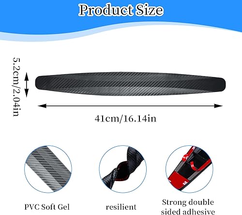 4 Pièces Bande Protection de Pare-Chocs Voiture, Bande de Protecteur de Pare-Chocs, Voiture Bandes Anti Collision, Universel Auto Pare-Chocs Arrière Protection, pour Voiture, SUV, Pickup, Camion - Poukt