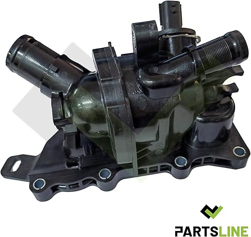 Boitier Thermostat d'Eau compatible avec DOKKER DUSTER JOGGER LODGY QASHQAI X-TRAIL III ARKANA AUSTRAL CAPTUR II CLIO V EXPRESS KANGOO III KOLEOS II TALISMAN 1.3 TCe DIG-T - 110600260R 110603305R - Poukt