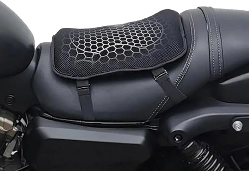 ZHSDMB Coussin de Selle Moto pour Piaggio Vespa GTS GTV 250 300, Structure en Nid d'abeille, Respirant, Antidérapant, Absorption des Chocs, 3D Coussin de Siège en Gel - Poukt