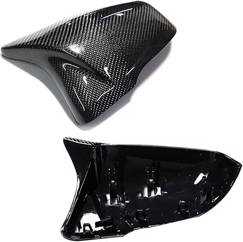Coque Retroviseur Exterieur Compatible Avec BMW Pour Série 1 F40 2019 2020 2021 Remplacement M Look Rétroviseur Coque En Fibre De Carbone Rétroviseur Accessoires Pièces Automobiles(Carbon fiber patter - Poukt