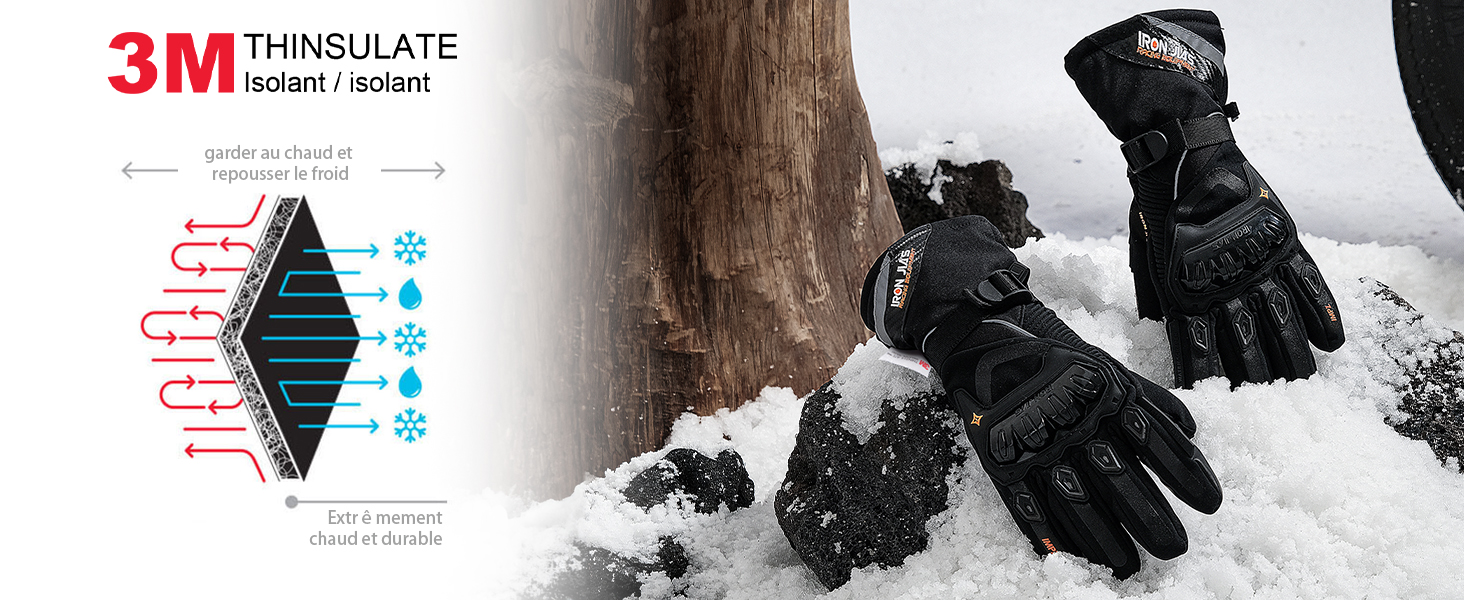 gants moto hiver homologué homme