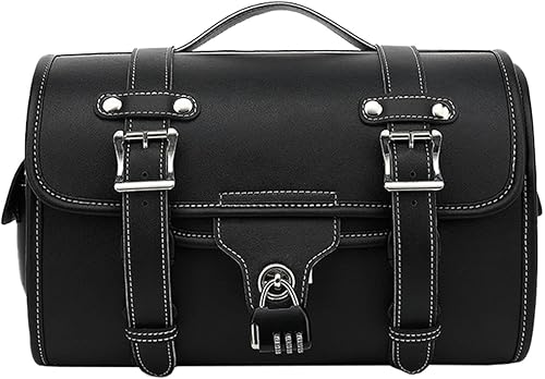 Sacoche arrière de moto - Sacoche de porte-bagages de moto vintage | Sacoches arrière pour la plupart des motos, sacs à bagages multifonctionnels pour les longs trajets - Poukt