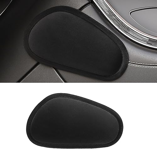 LIANCHEN Lot de 2 coussins pour accoudoirs de voiture - Pour genoux et cuisses - Accessoire d'intérieur de voiture - Noir 2 - Poukt