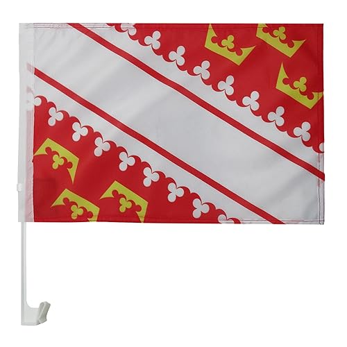 AZ FLAG - Drapeau Basse-Normandie Pour Décoration Voiture Avec Attaches En PVC Et Système d'Accroche - Car Flag Bas-Normand - France - 100% Polyester - 50g - 45x30 cm - Poukt