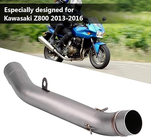 Akozon Tuyau central d'échappement de moto de 51 mm Connecteur de liaison pour Z800 2013-2016 - Poukt