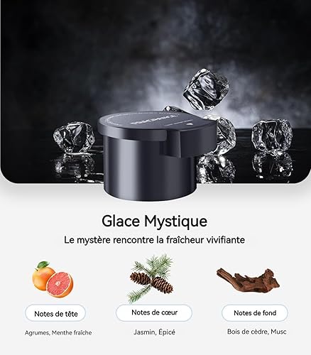 Compatible avec YWK-1 – Recharge Désodorisant Voiture – 2PCS Parfum Français (Cologne et Océann) – Jusqu’à 4-6 Mois – Extraits de Plantes Naturelles – Pour Diffuseur de Parfum Auto - Poukt