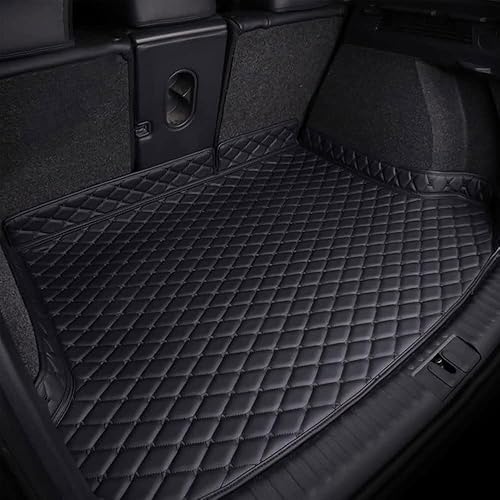 SZFCL Cuir Tapis Coffre Voiture pour Volkswagen T-Roc R-Line 2019-2023 2024 Lower Layer, Antidérapant Imperméable Protection Coffre Cargaison Doublure Accessories,Black-1 - Poukt