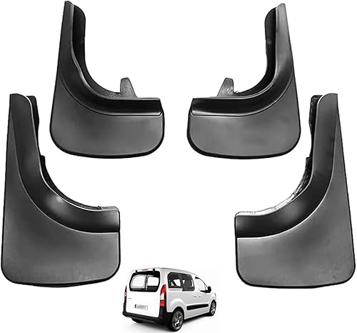 WUYJUN 4 × Bavettes Garde Boue pour Peugeot Partner Tepee 2013-2019, Accessoires de Style Automobile Avant Arrière - Poukt