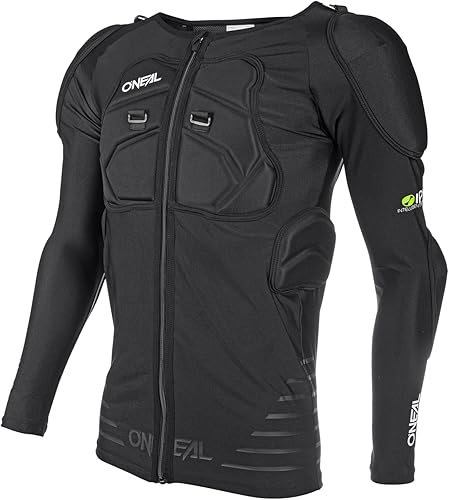 O'NEAL | Veste de Protection | Motocross Enduro Moto | Veste de Protection légère et élastique, Mousse de polyuréthane, Insert en Maille | Chemise de Protection à Manches Longues STV | Adulte | Noir - Poukt