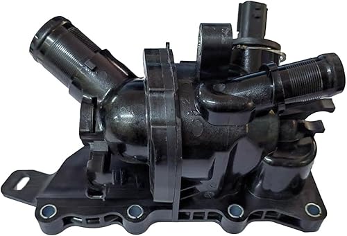 Boitier Thermostat d'Eau compatible avec DOKKER DUSTER JOGGER LODGY QASHQAI X-TRAIL III ARKANA AUSTRAL CAPTUR II CLIO V EXPRESS KANGOO III KOLEOS II TALISMAN 1.3 TCe DIG-T - 110600260R 110603305R - Poukt