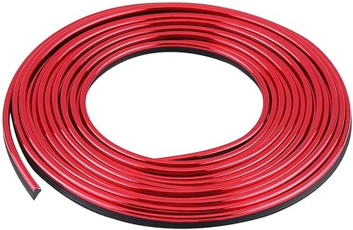 Keenso Intérieure de Voiture Bandes Décoratives, Autocollants Bande de Garniture Bande de Moulage Bandes d’Habillage Flexible pour Voiture 5m DIY(Blue) - Poukt