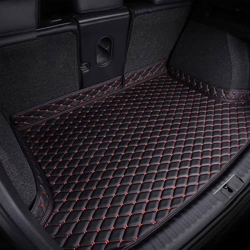 SZFCL Cuir Tapis Coffre Voiture pour Volkswagen T-Roc R-Line 2019-2023 2024 Lower Layer, Antidérapant Imperméable Protection Coffre Cargaison Doublure Accessories,Black-1 - Poukt