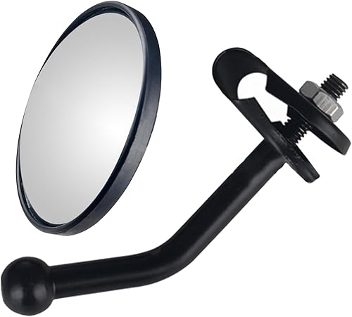 Rétroviseur convexe - Rétroviseur extérieur de caravane, rétroviseur de circulation convexe de 14,5 cm - rétroviseur de recul rond avec rotation à 360° et verre HD, fixation stable, idéal pour les rem - Poukt