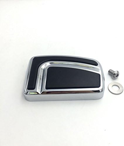 Grand coussinet de pédale de frein chromé pour Harley Davidson 12 et ultérieurs, FLD 86 et ultérieurs, FL Softail 80 et ultérieurs, Touring 08 et ultérieurs, Trike Road King Street Glide - Poukt