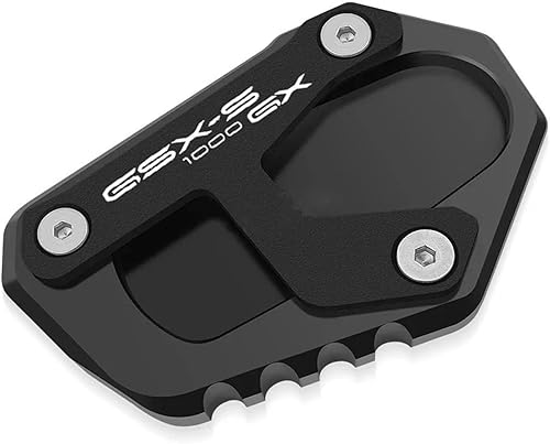 GAHQMSDG Coussin De Béquille Latérale pour GSXS 1000GX GSX-S 1000GX Gsxs 1000 Gx 2024 Accessoires De Moto Pédale Béquille Béquille Latérale Extension Support De Coussinet De Pied(Black) - Poukt
